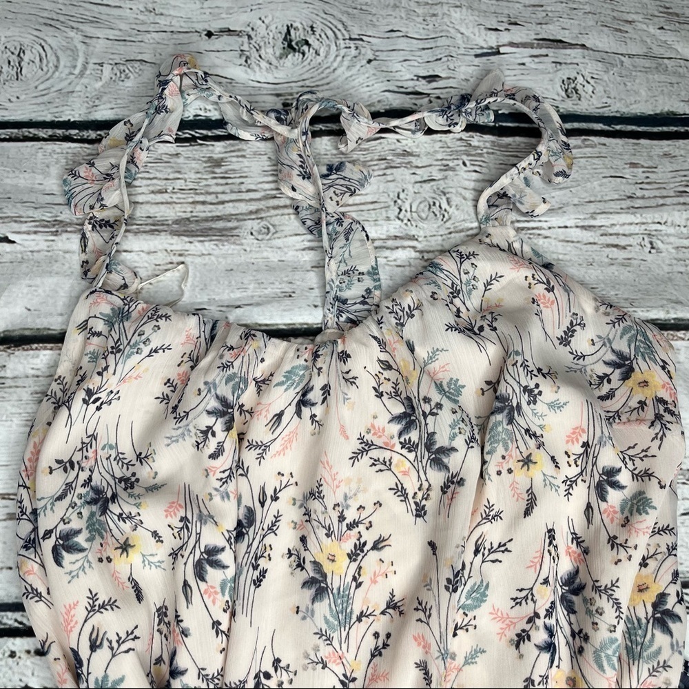 Motherhood Maternity Floral Print Chiffon Dress Size M - Picture 6 of 11